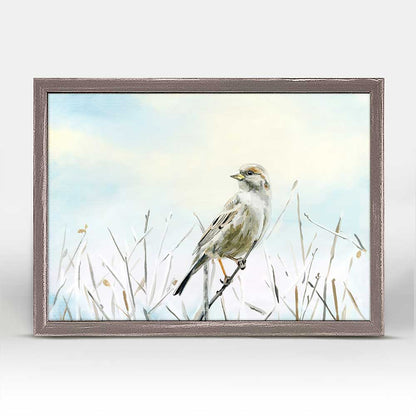 Avian Spotlight - Morning Light Mini Framed Canvas