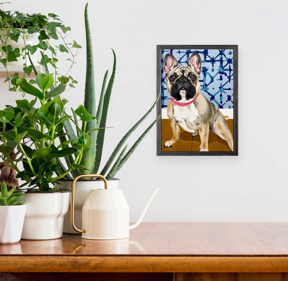 Dog Tales - Doug Mini Framed Canvas - GreenBox Art