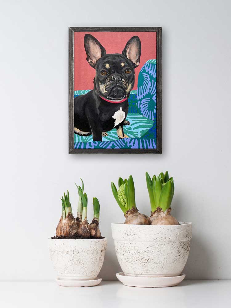 Dog Tales - Bessie Mini Framed Canvas