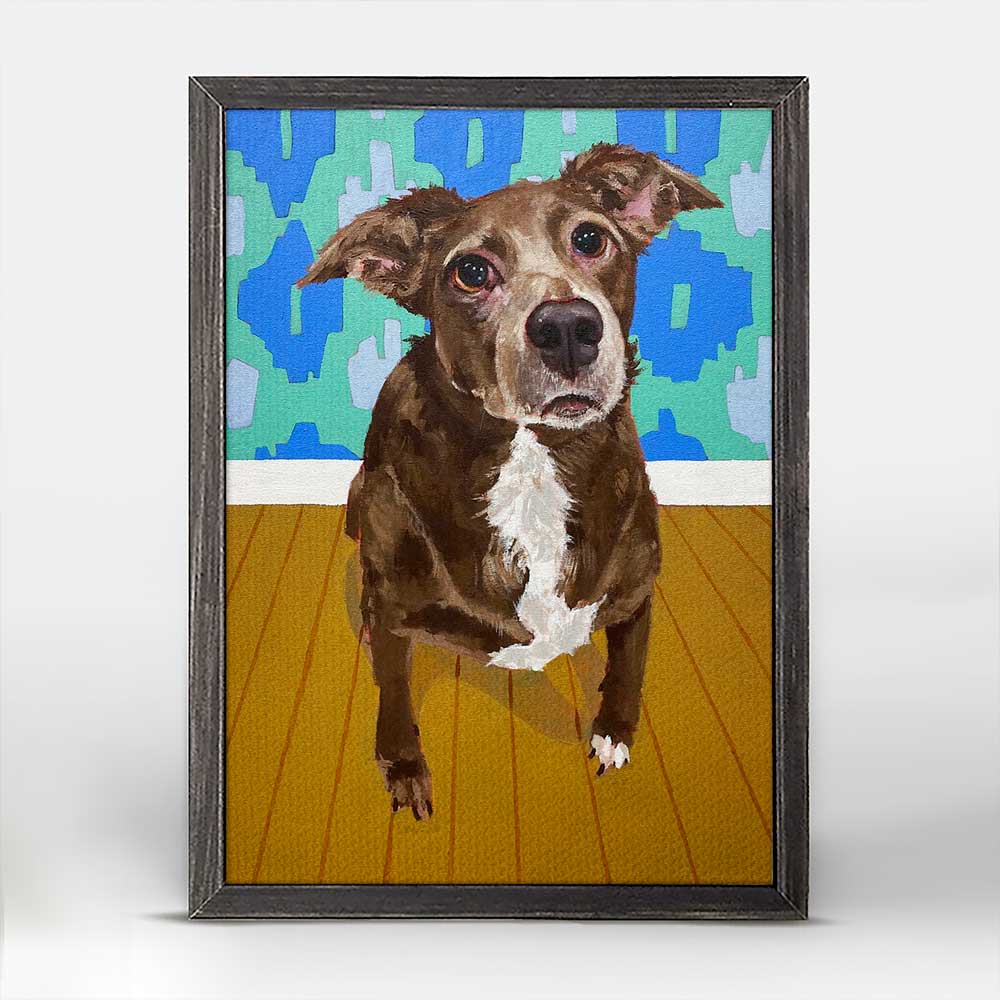 Dog Tales - Roxy Mini Framed Canvas - GreenBox Art