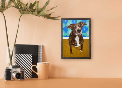 Dog Tales - Roxy Mini Framed Canvas - GreenBox Art