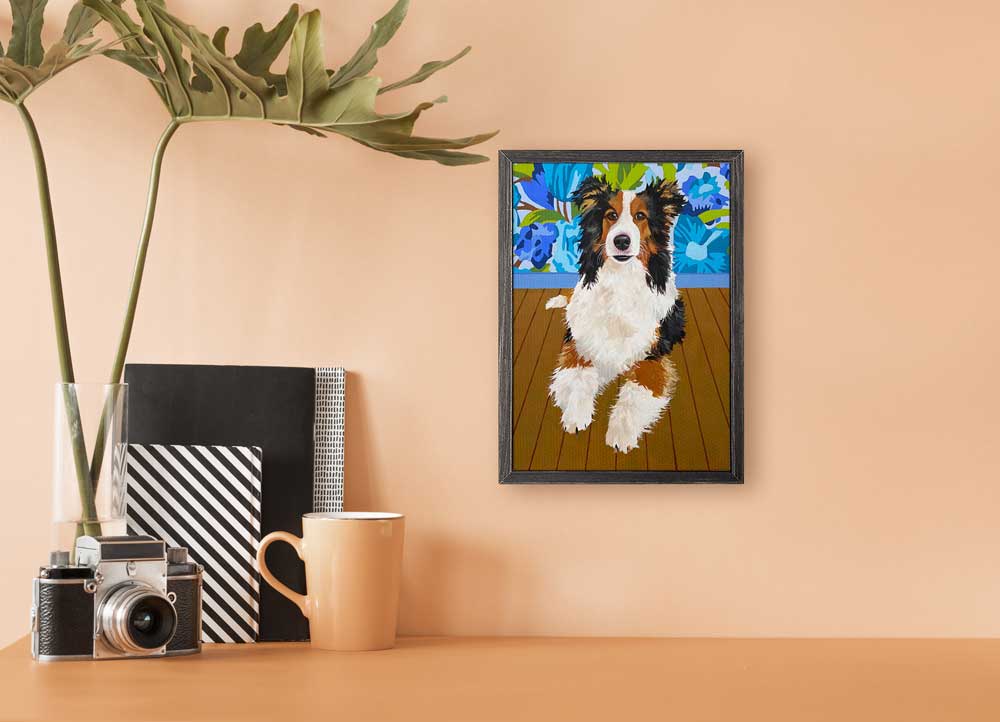 Dog Tales - Ruby II Mini Framed Canvas - GreenBox Art