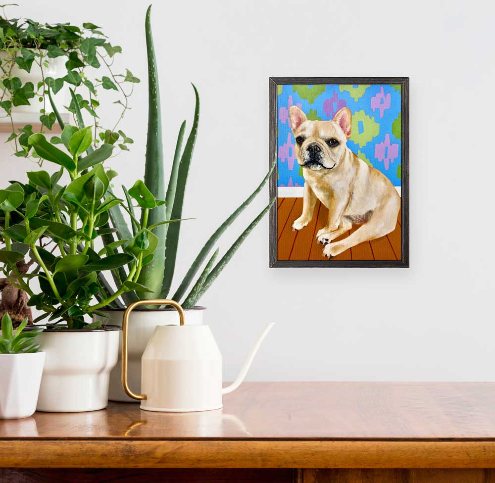 Dog Tales - Polly Mini Framed Canvas - GreenBox Art