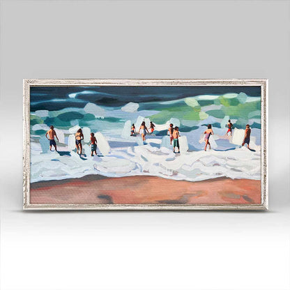 Summer Beach View Mini Framed Canvas