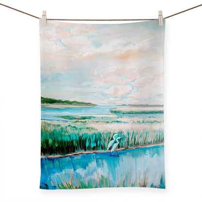 Serene Marsh Tea Towels - GreenBox Art