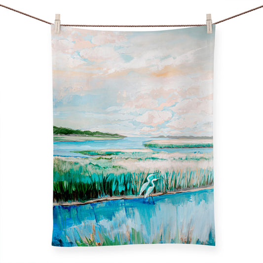 Serene Marsh Tea Towels - GreenBox Art