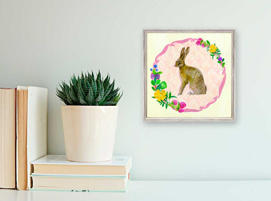 Portraits Of The Woodland - Rabbit Mini Framed Canvas