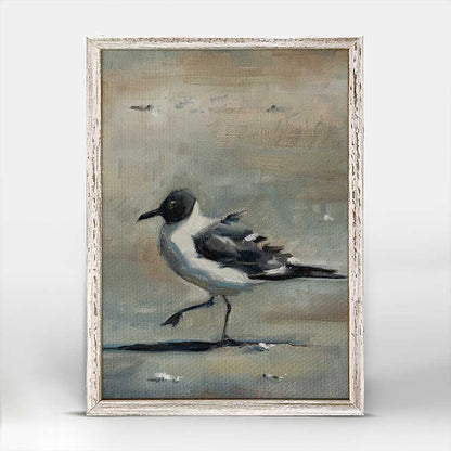 Beach Gull - II Mini Framed Canvas