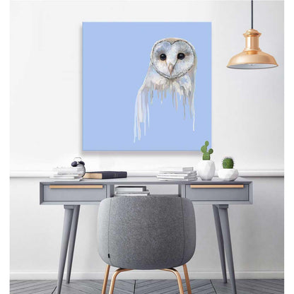 Drippy Owl Canvas Wall Art - GreenBox Art