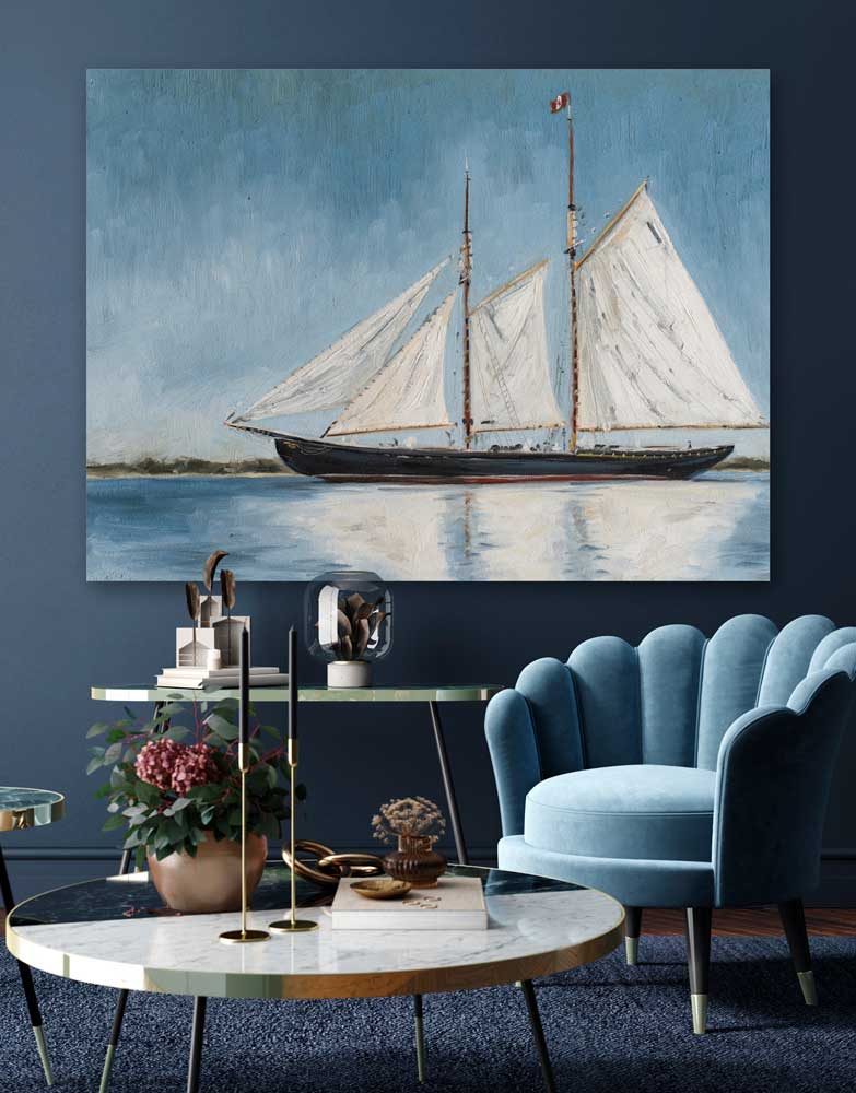 Sailing The Seas Canvas Wall Art - GreenBox Art