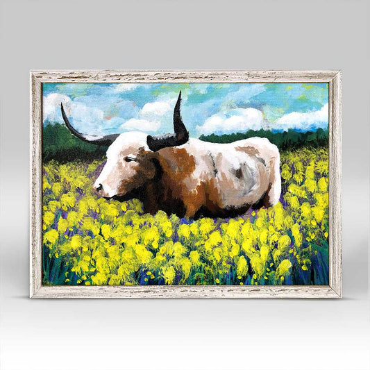 Texas Life Mini Framed Canvas