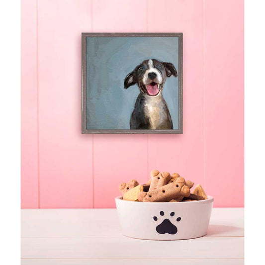 Who's A Good Boy Mini Framed Canvas - GreenBox Art