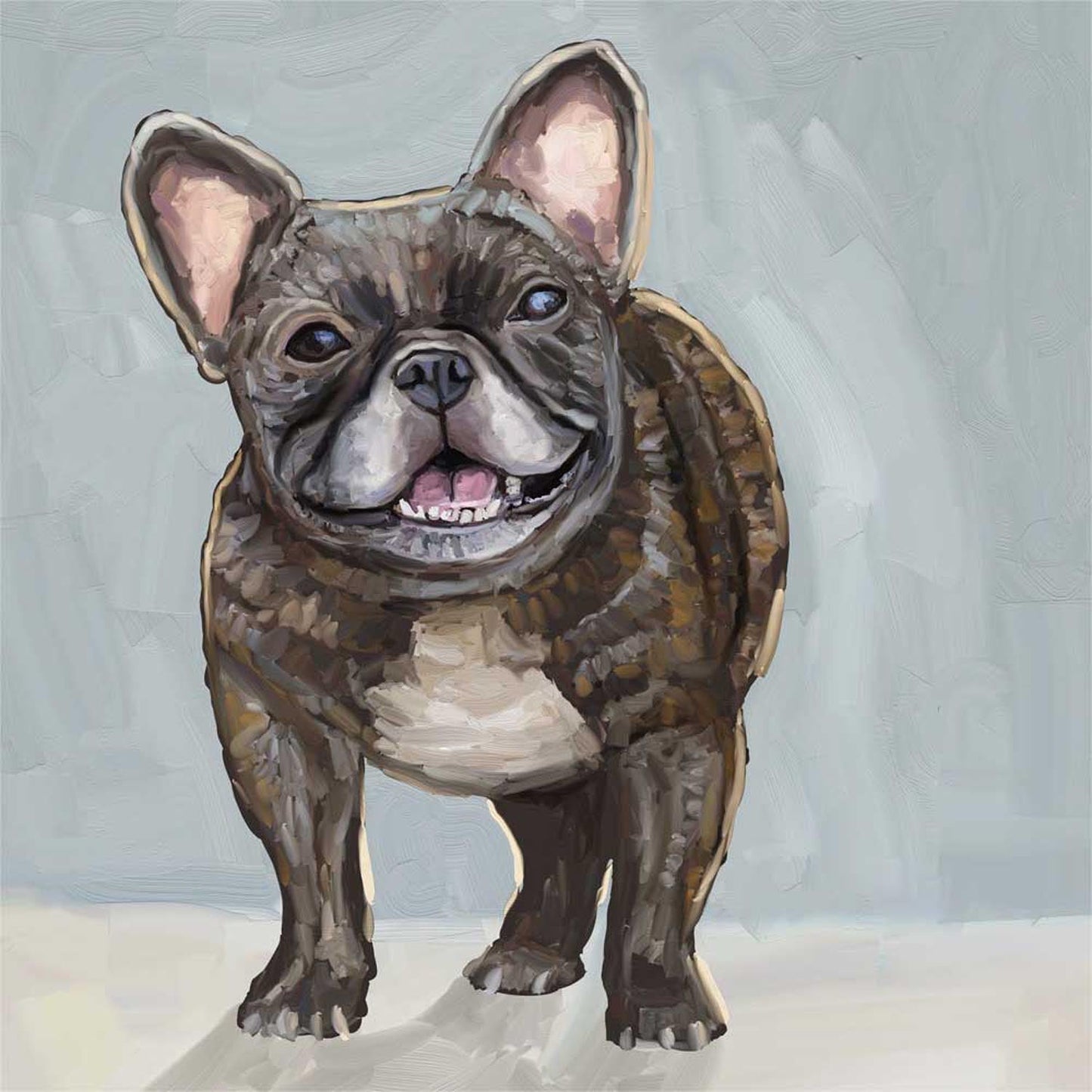 Good Boy Frenchie Canvas Wall Art - GreenBox Art