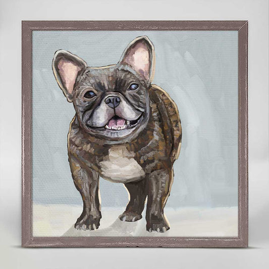 Good Boy Frenchie Mini Framed Canvas - GreenBox Art