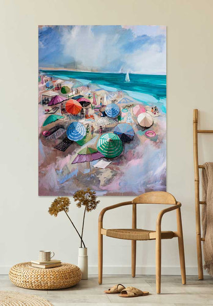 The Beach Canvas Wall Art - GreenBox Art