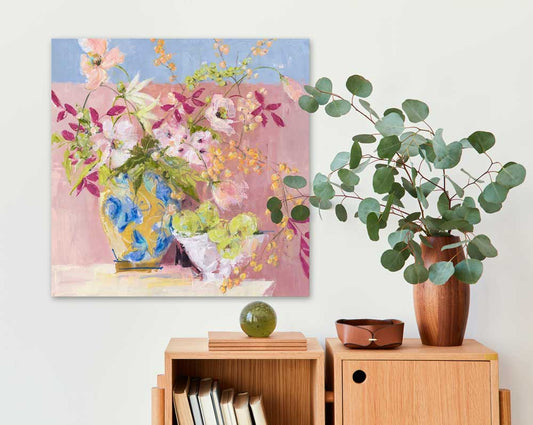 Fruit And Flowers 2 Canvas Wall Art - GreenBox Art