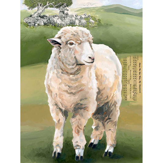 Show Me The Way Sheep Canvas Wall Art