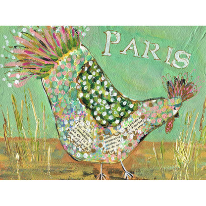 Parisian Poultry - Genevieve Canvas Wall Art