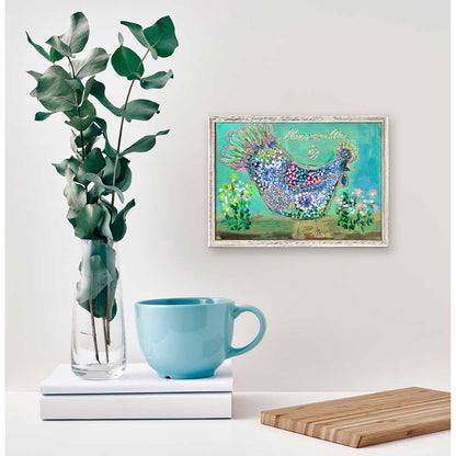 Parisian Poultry - Claudette Mini Framed Canvas