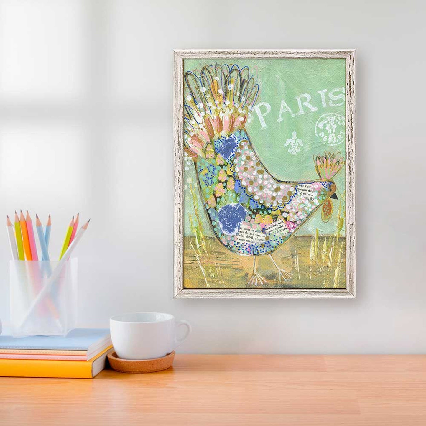 Parisian Poultry - Charlotte Mini Framed Canvas