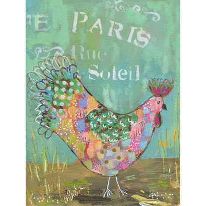 Parisian Poultry - Amelie Canvas Wall Art