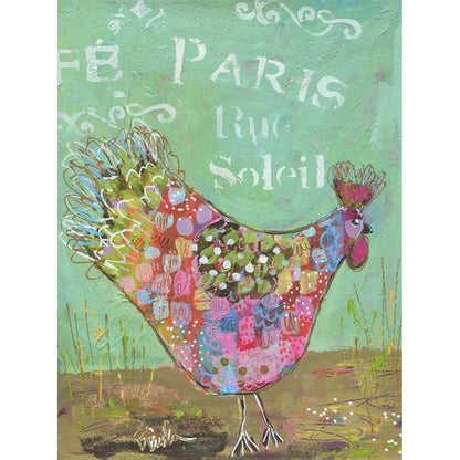 Parisian Poultry - Camille Canvas Wall Art