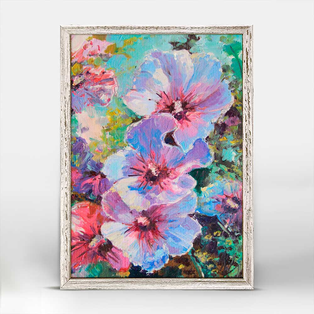 Rose Of Sharon Mini Framed Canvas - GreenBox Art