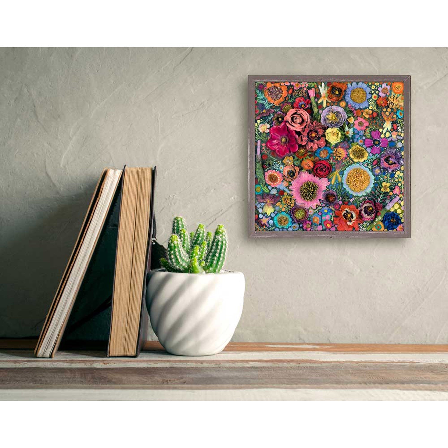 Flower Blossoms Mini Framed Canvas - GreenBox Art