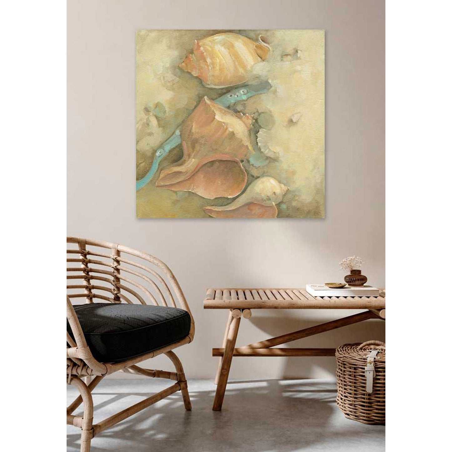 Island Shelling Canvas Wall Art