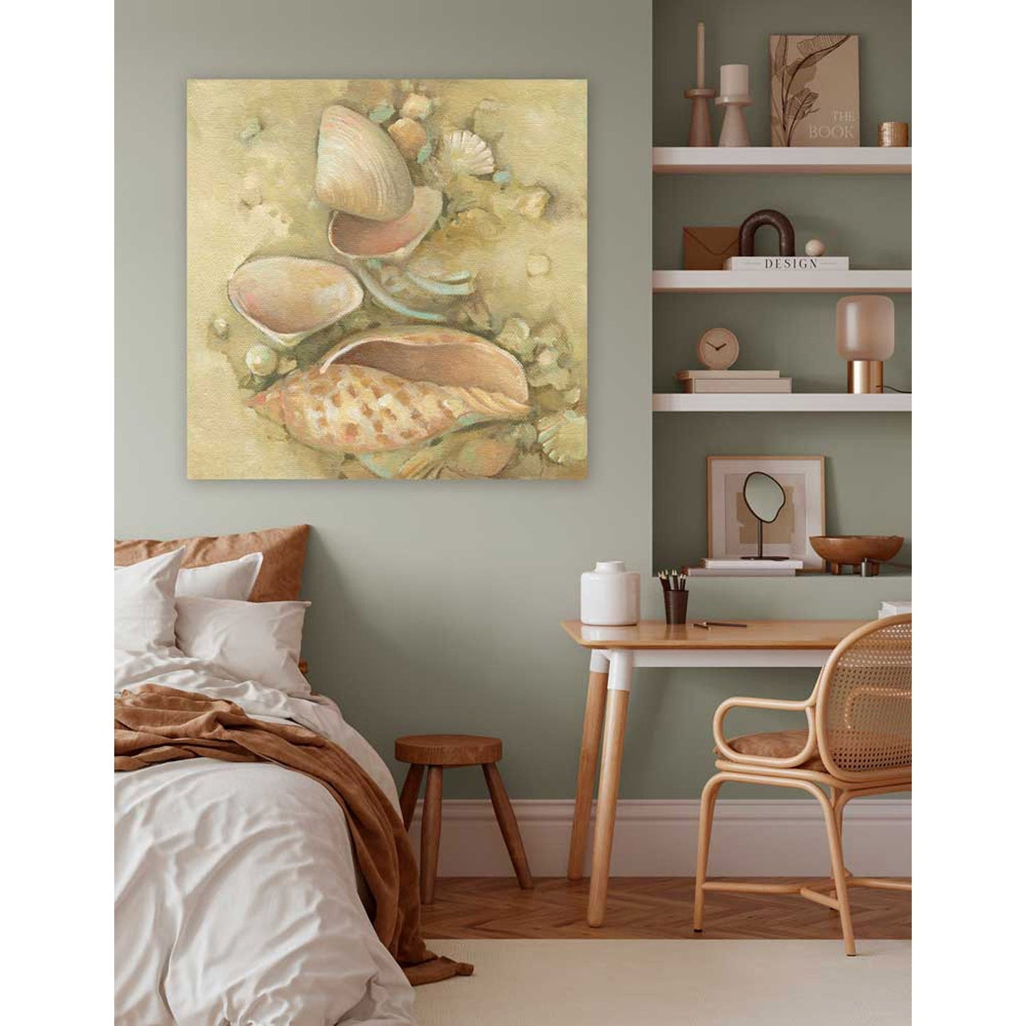 Island Shelling II Canvas Wall Art - GreenBox Art