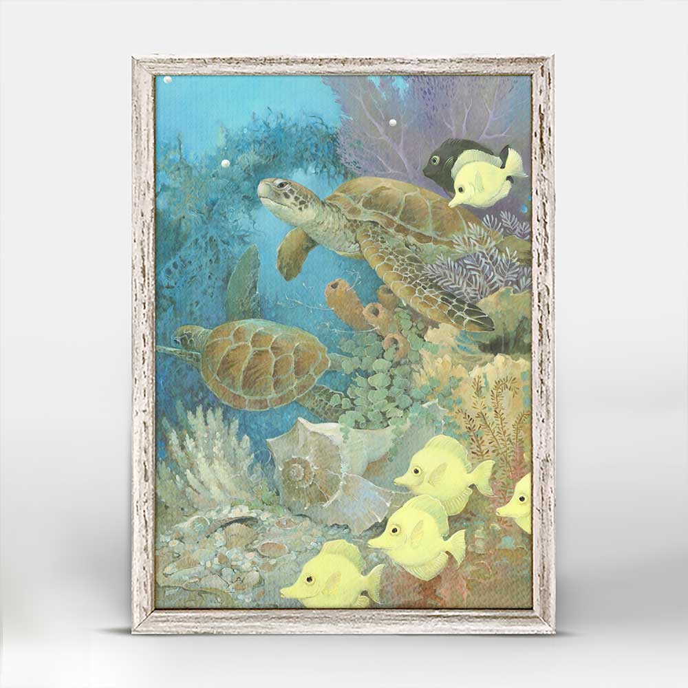 Turtles & Tangs Mini Framed Canvas - GreenBox Art