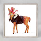 Holiday - Winter Deer Mini Framed Canvas