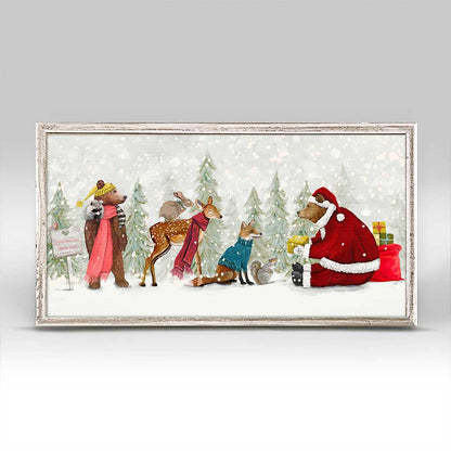 Holiday - Santa Claws And Friends Mini Framed Canvas