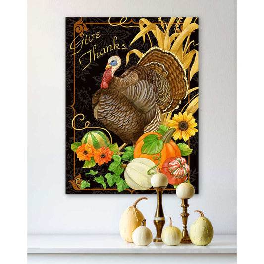 Fall - Give Thanks Canvas Wall Art - GreenBox Art