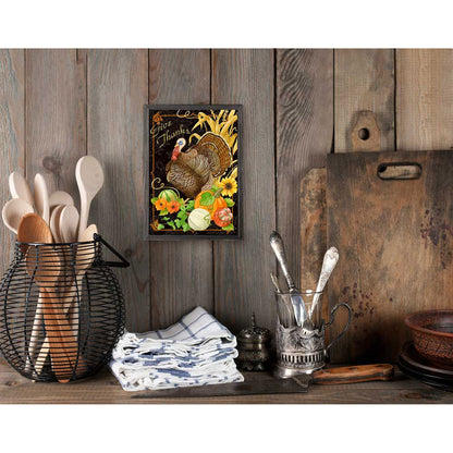 Fall - Give Thanks Mini Framed Canvas - GreenBox Art