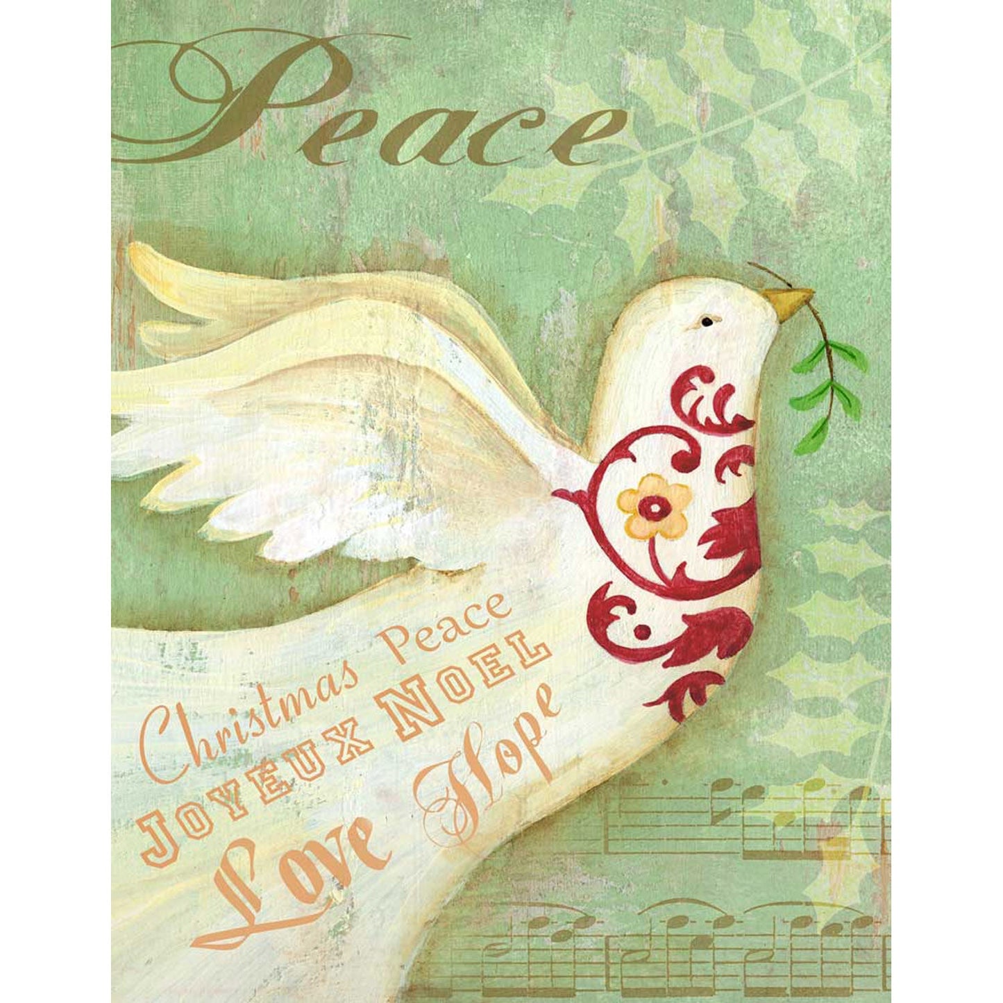 Holiday - Holiday Memories Dove Canvas Wall Art