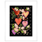 Valentine - Cardinal Hearts Art Prints