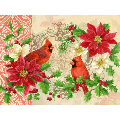 Holiday - 'Tis The Season - Cardinal Pair Canvas Wall Art