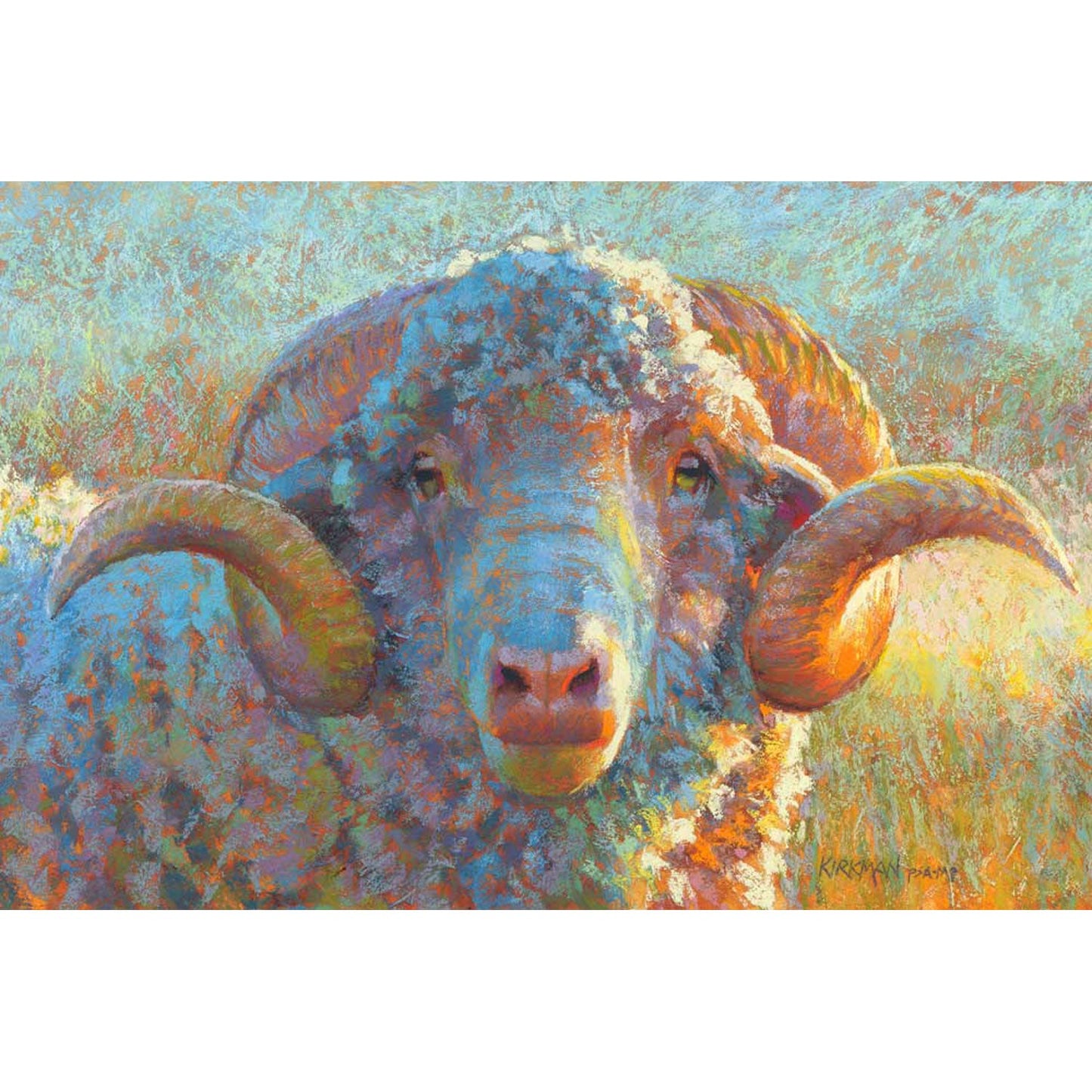 Pastoral Portraits - Regal Ram Canvas Wall Art - GreenBox Art