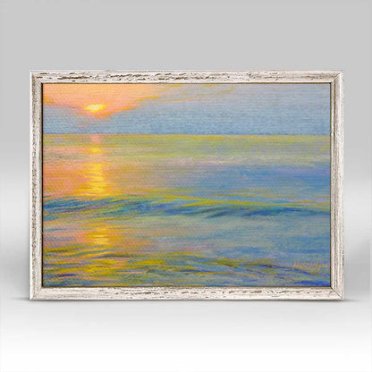 Ocean Sunset Mini Framed Canvas