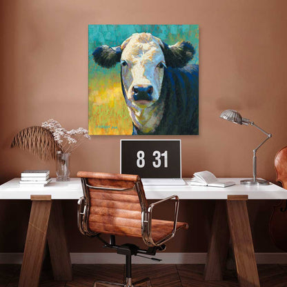 Pastoral Portraits - Lone Grazing Canvas Wall Art - GreenBox Art