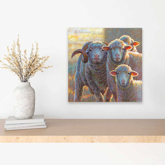 Pastoral Portraits - Herd On Alert Canvas Wall Art