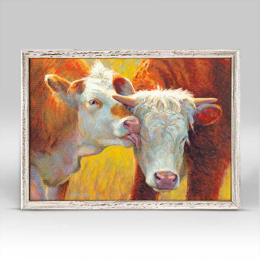 Pastoral Portraits - Calm Affection Mini Framed Canvas - GreenBox Art