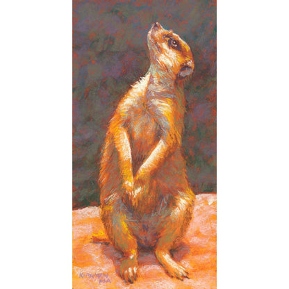 Suricata Suricatta Canvas Wall Art - GreenBox Art