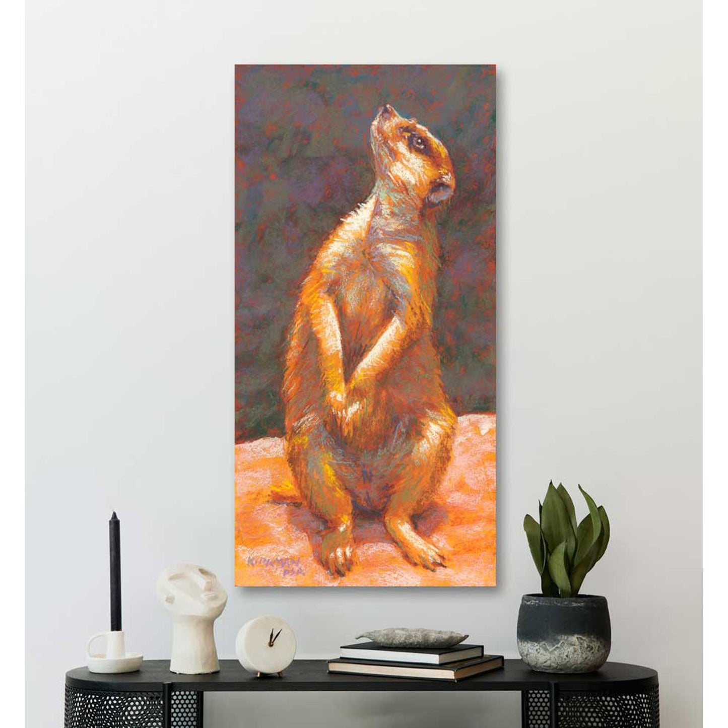 Suricata Suricatta Canvas Wall Art - GreenBox Art