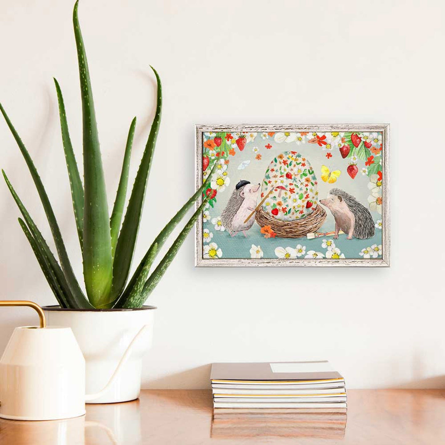 Forest Magic - Hedgehog Painting Party Mini Framed Canvas