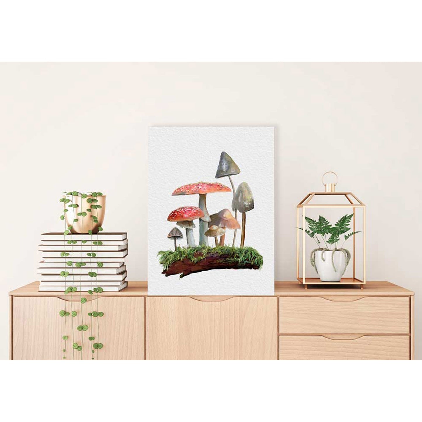 Forest Magic - Mushroom Garden I Canvas Wall Art - GreenBox Art