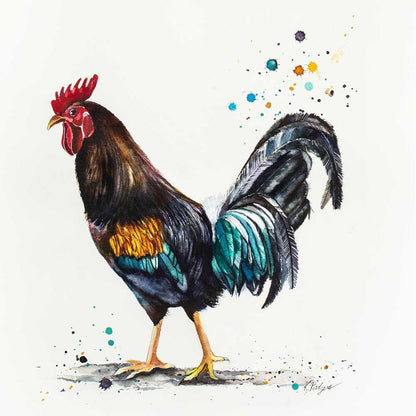 Rooster - Henry Canvas Wall Art - GreenBox Art