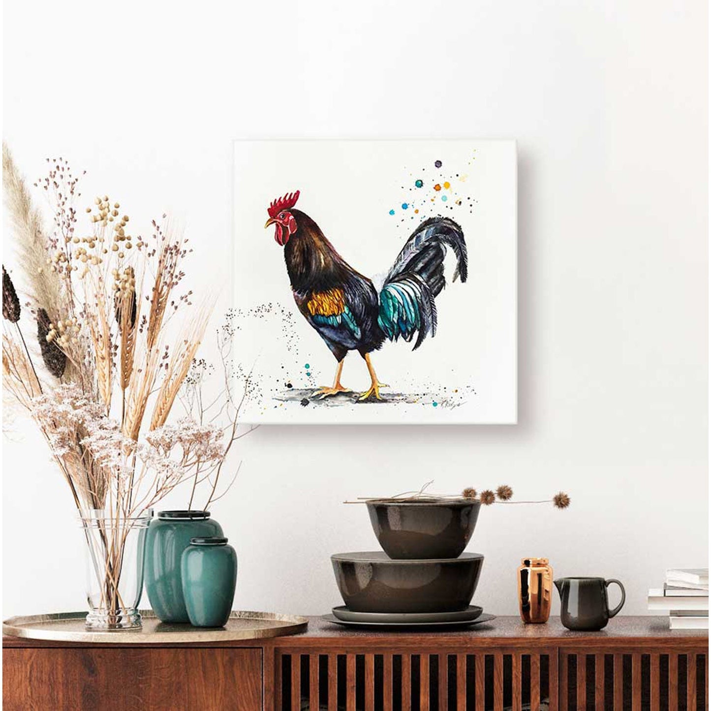 Rooster - Henry Canvas Wall Art - GreenBox Art