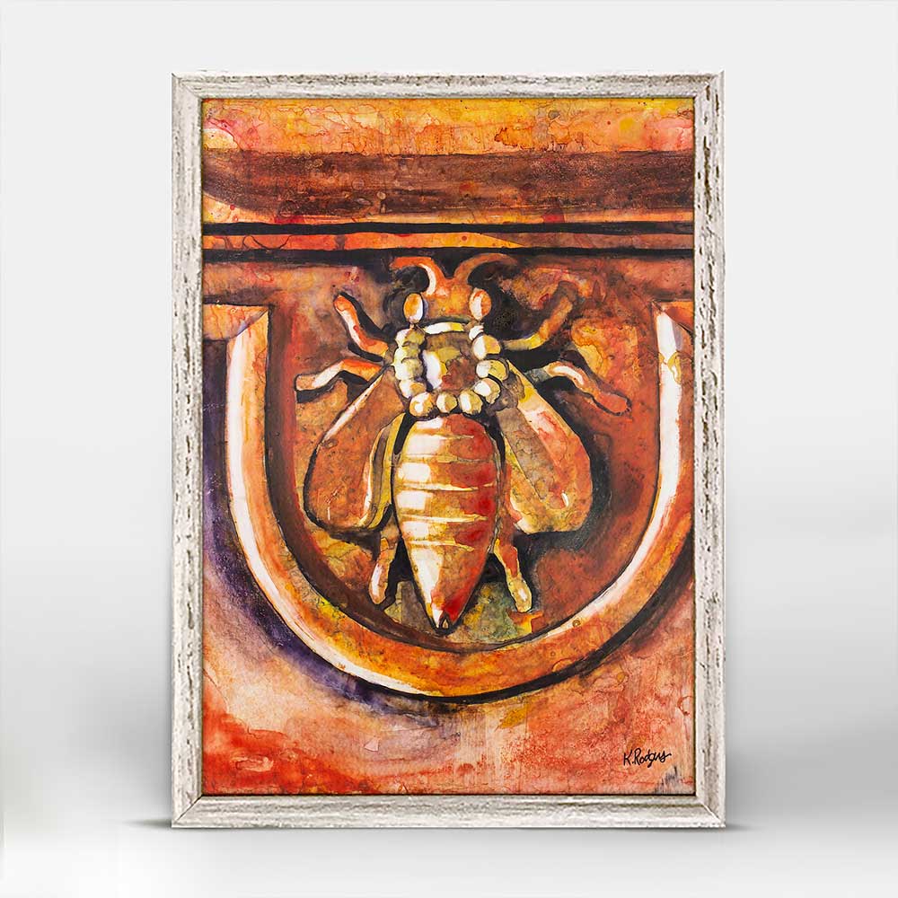 The Roman Bee Mini Framed Canvas - GreenBox Art